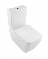 VILLEROY & BOCH - Venticello WC kombi mísa, Vario odpad, DirectFlush, CeramicPlus, alpská bílá (4612R0R1)