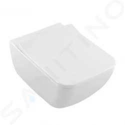 VILLEROY & BOCH - Venticello Závěsné WC se sedátkem SoftClosing, DirectFlush, CeramicPlus, alpská bílá (4611RSR1)