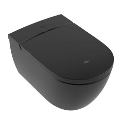 VILLEROY & BOCH - ViClean Elektronický bidet s keramikou, Rimless, CeramicPlus, SoftClosing, Pure Black (V0E100R7)