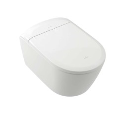 VILLEROY & BOCH - ViClean Elektronický bidet s keramikou, závěsný, DirectFlush, CeramicPlus, SoftClosing, alpská bílá (V16EN3R1)