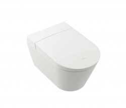 VILLEROY & BOCH - ViClean Elektronický bidet s keramikou, závěsný, DirectFlush, CeramicPlus, SoftClosing, alpská bílá (V22EM101)