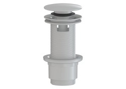 Výpust k umyvadlu 5/4 SAT bílá lesklá plast zkracovatelný click clack SATAUCCXHB (SATAUCCXHB)