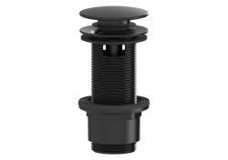Výpust k umyvadlu 5/4 SAT černá matná plast zkracovatelný click clack SATAUCCX8 (SATAUCCX8)