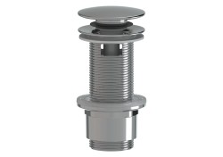 Výpust k umyvadlu 5/4 SAT chrom plast zkracovatelný click clack SATAUCCX1 (SATAUCCX1)