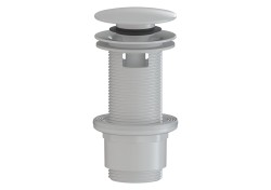 Výpust k umyvadlu zkracovatelný click clack 5/4 SAT bílá lesklá plast SATAUCCXB (SATAUCCXB)