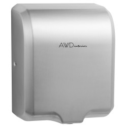 Vysoušeč rukou 1000W, stříbrná ocel, AWD INTERIOR 2102 (AWD02152102)
