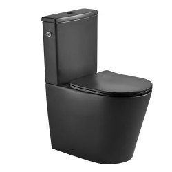 WC kombi komplet SAT Brevis včetně prkénka softclose, vario odpad černý SATBRE031RREXVPBKM (SATBRE031RREXVPBKM)