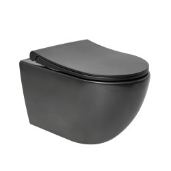 Wc s prkénkem softclose závěsné VitrA S60 černá mat zadní odpad 7510-083-6319 (7510-083-6319)