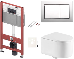Závěsný WC set do lehkých stěn / předstěnová SAT SIKOTSREX72412 (SIKOTSREX72412)