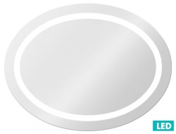 Zrcadlo s LED osvětlením Naturel Iluxit 65x85 cm ZIL8565OVLEDBV (ZIL8565OVLEDBV)