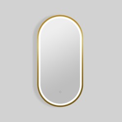 Zrcadlo se senzorem SAT Aurum 40x80 cm broušené zlato SATZAUR4080BZ (SATZAUR4080BZ)