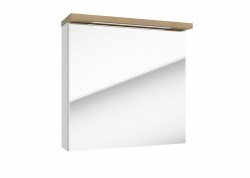 Zrcadlová skříňka Naturel Stilla + LED 60x60 cm bílá STILLAE06017 (STILLAE06017)