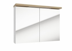 Zrcadlová skříňka Naturel Stilla + LED 80x60 cm bílá STILLAE08002 (STILLAE08002)