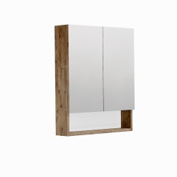 Zrcadlová skříňka SAT Cube Way 60x14x72 cm lamino dub wellington GALCU60DW (GALCU60DW)