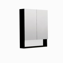 Zrcadlová skříňka SAT Cube Way 60x72 cm lamino černá GALCU3D60HP (GALCU3D60HP)