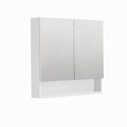 Zrcadlová skříňka SAT Cubeway 80x14x72 cm lamino bílá lesk GALCU80BL (GALCU80BL)